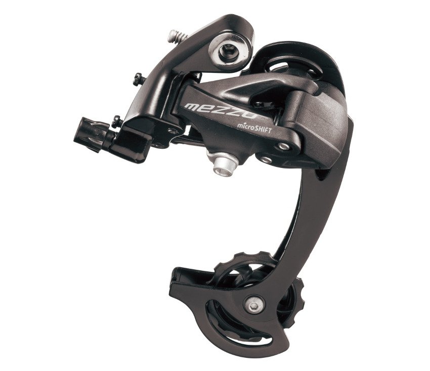 Переключатель велосипедный Microshift RD-M36L, задний, 8-9 скоростей, на петух, длиная лапка