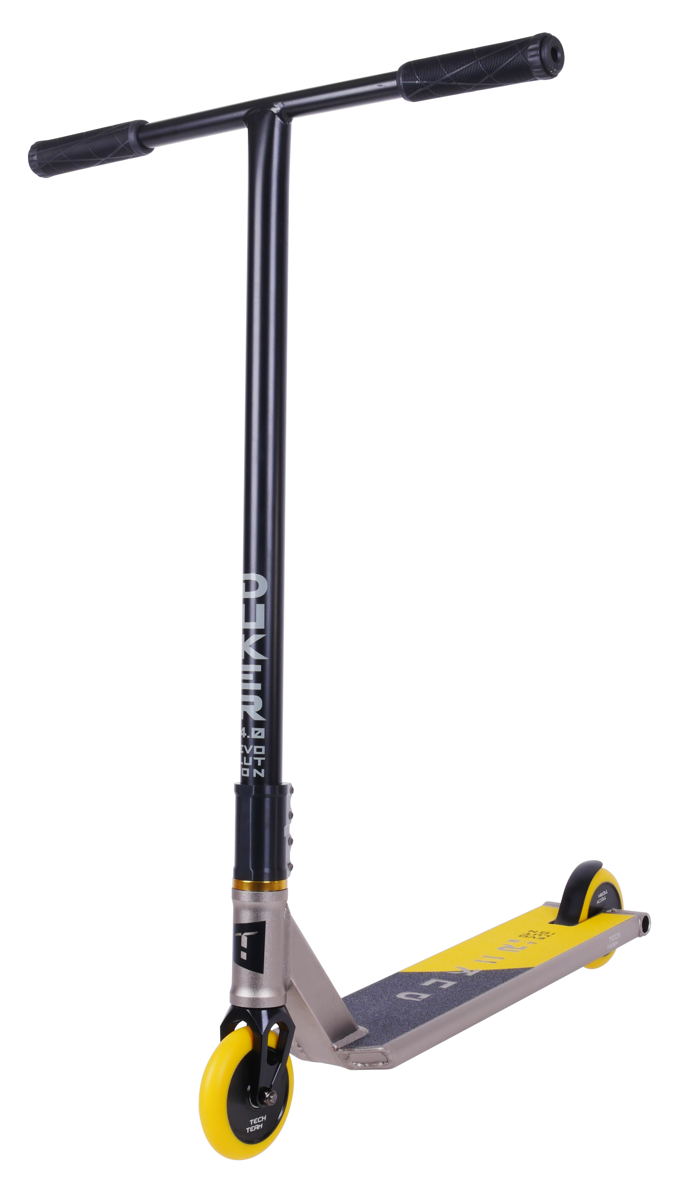 Самокат трюковой Duker 4.0  grey/yellow 1/4