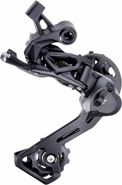 Переключатель задний Microshift XLE RD-M665M, 11 ск., Clutch, средняя лапка, алюминий, черный