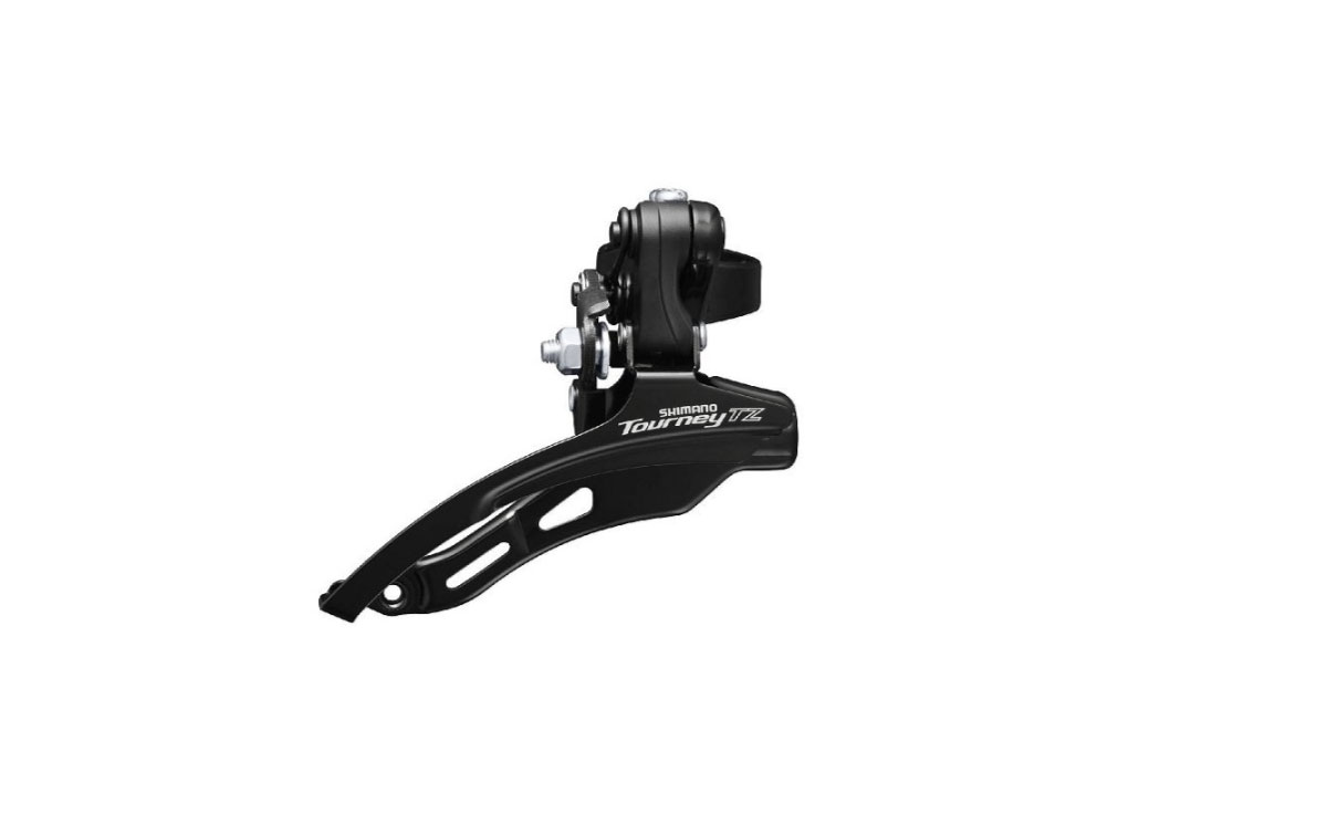 Переключатель передний Shimano Tourney, TZ510, 3x6/7 скоростей, верхняя тяга, 48T, хомут 31.8мм, уго