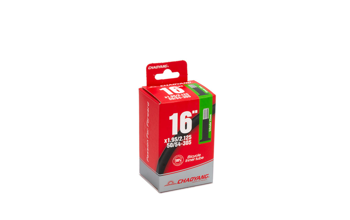 Камера CHAO YANG 16x1.95/2.125 AV 33мм бутиловая (кор. 50 шт.)