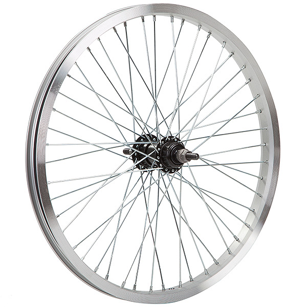 Колесо 20" заднее  для BMX, двойной алюм.обод