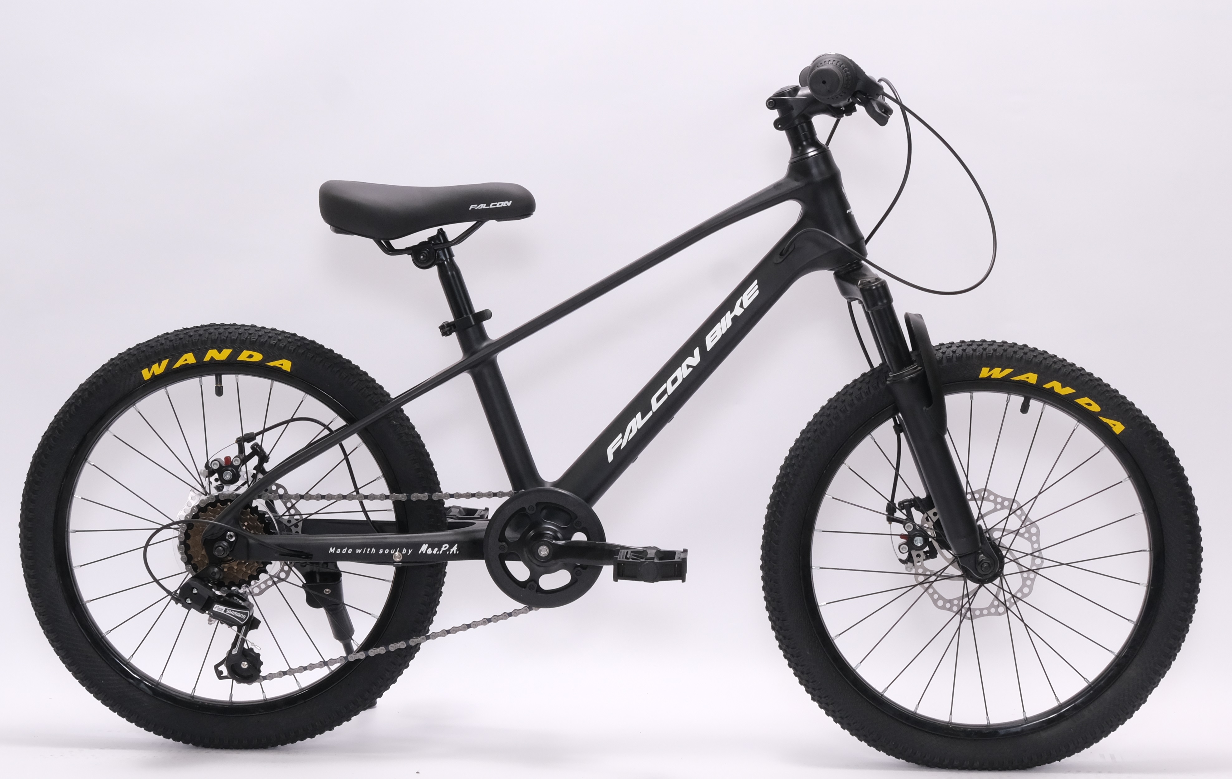 Велосипед FALCON BIKE 20" RIVER черный, магниевый сплав