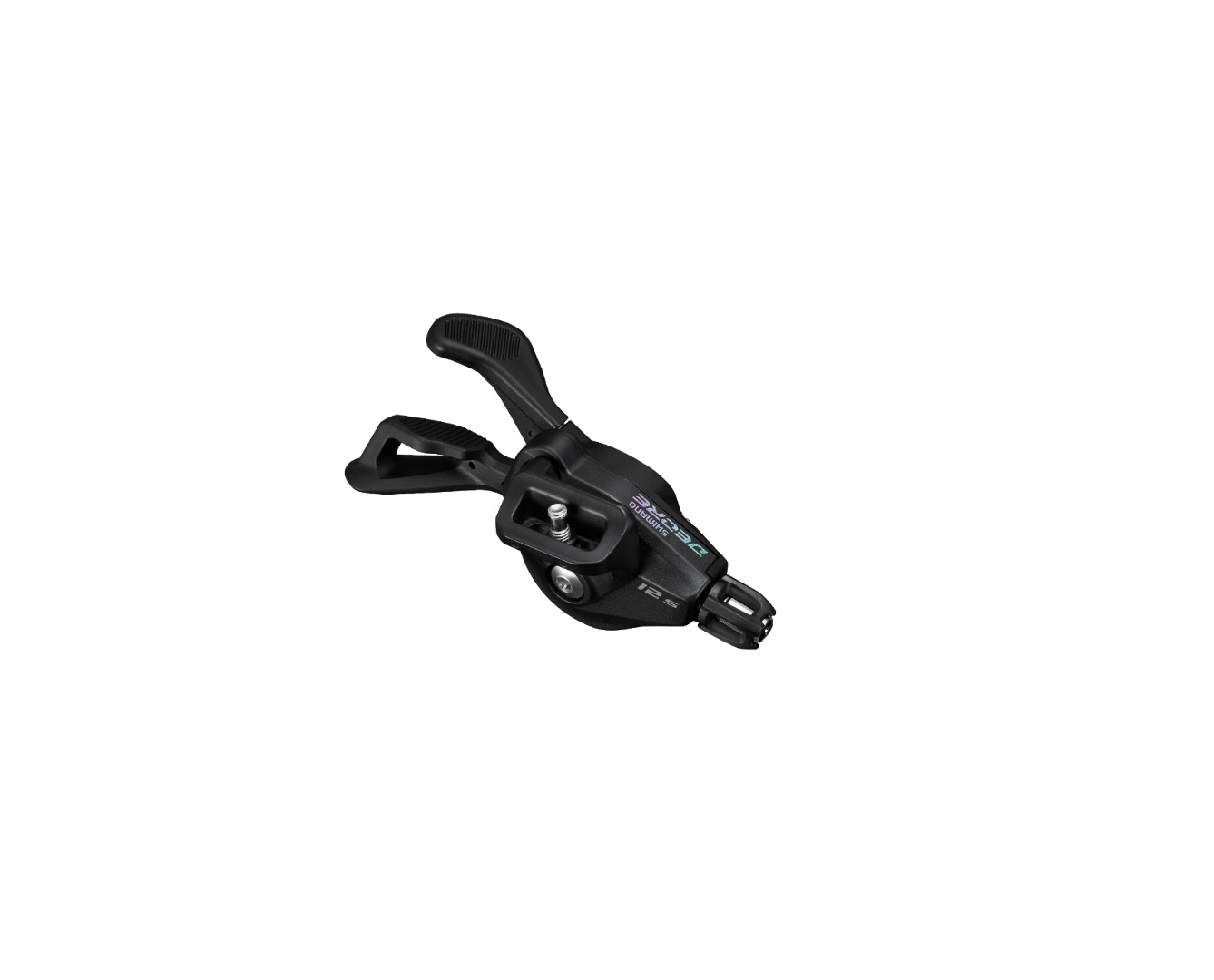 Шифтер Shimano Deore, M6100, правый, 12 скоростей, без индикатора, крепление I-SPEC на ручку тормоза
