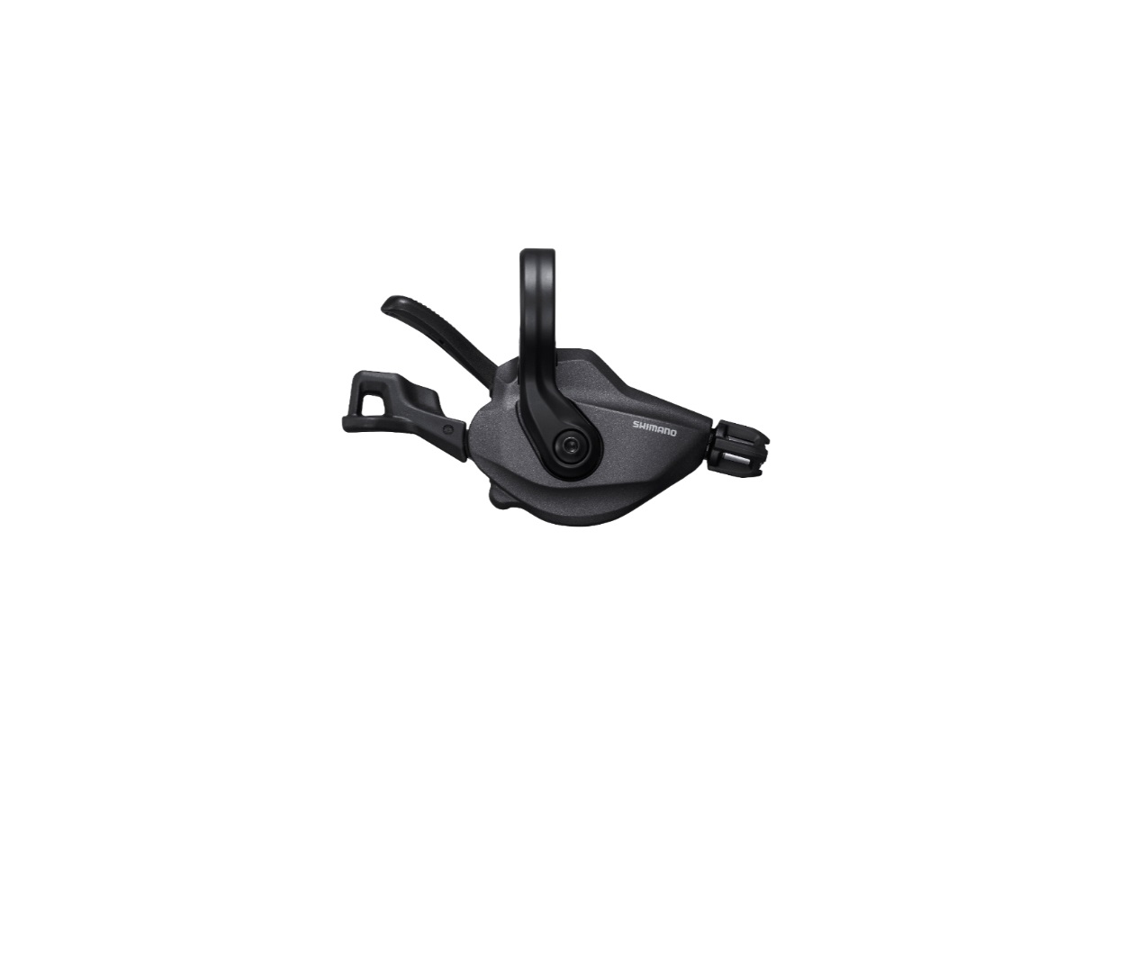 Шифтер Shimano Deore XT, M8100, правый, 12 скоростей, без индикатора, трос 2050мм, черный, без упако