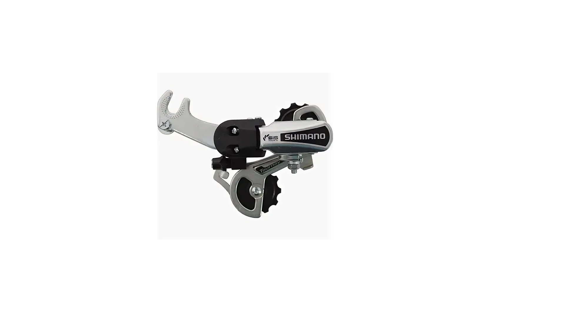 Переключатель задний Shimano Tourney, TY21-B, SS, 6 скоростей, крепление на ось, серебристый, без уп