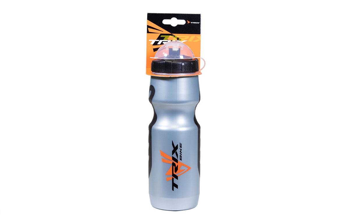 Фляга TRIX, 700 мл, защитная крышка, 70С/-10С, LDPE, черно-серая (100)