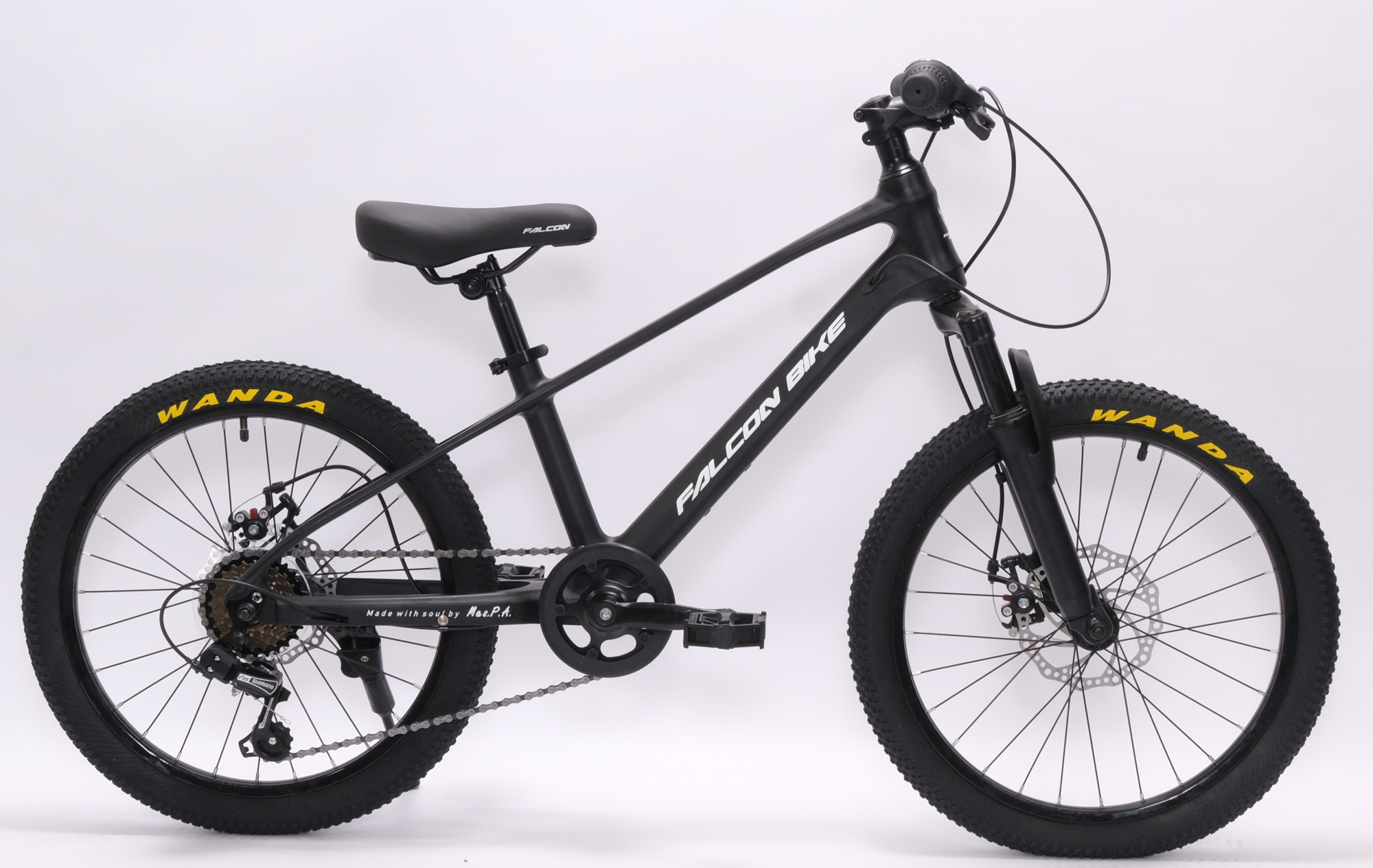 Велосипед FALCON BIKE 20" RIVER черный, магниевый сплав
