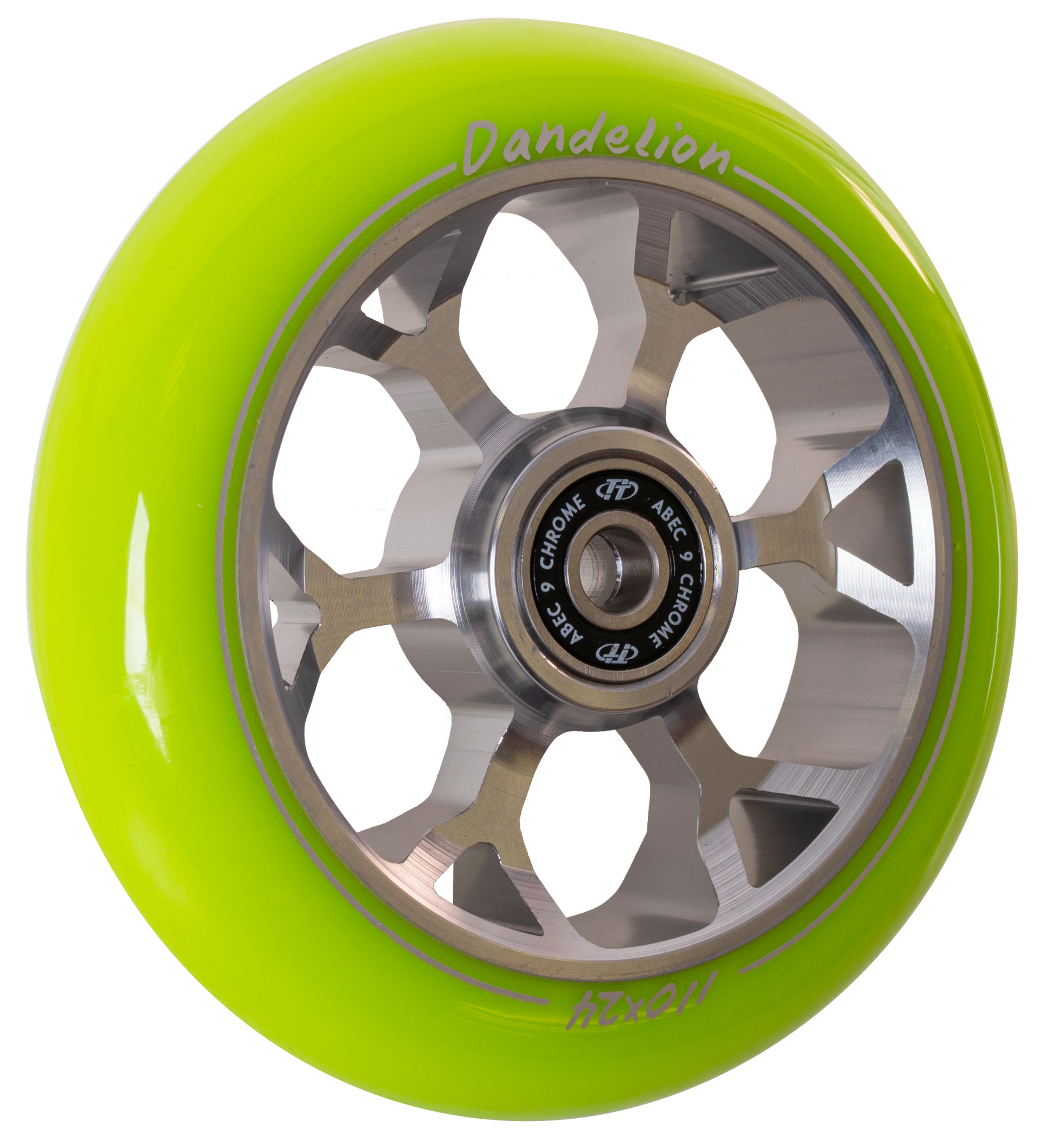 Колесо для самоката X-Treme 11024мм, Dandelion, green