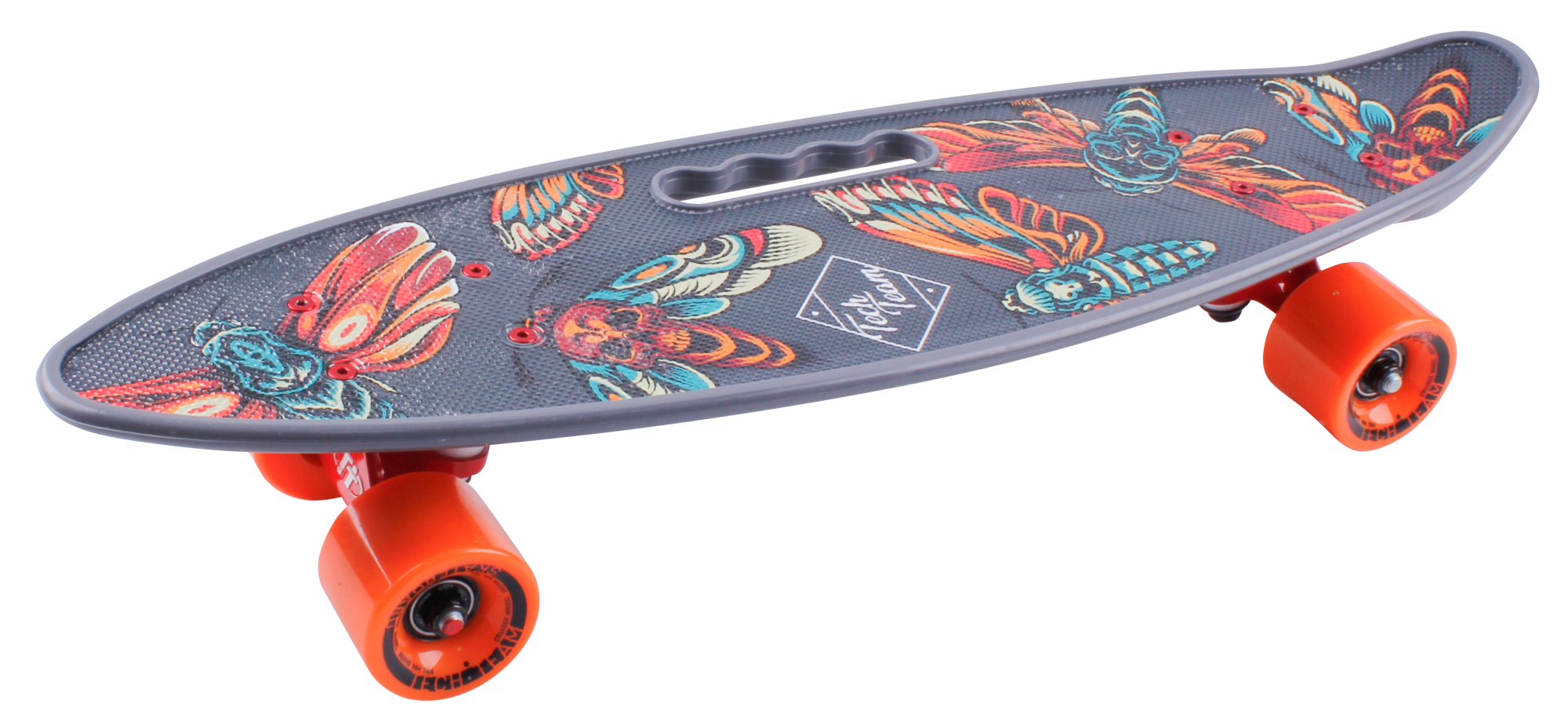 Скейтборд пластиковый Fishboard 23 print (mini)grey1/4 TLS-409 mini